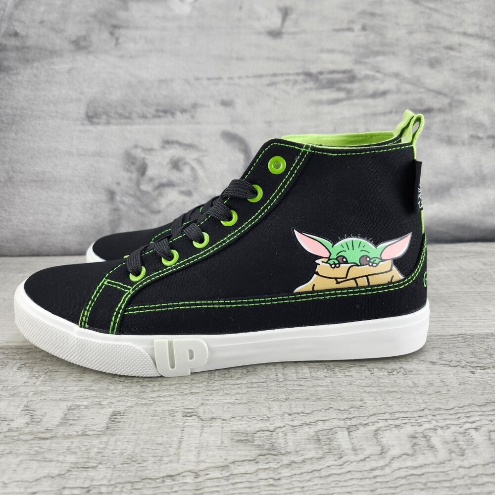 Ground UP Star Wars Mandalorian Size 6 High Top Black Green ***Tried On**
